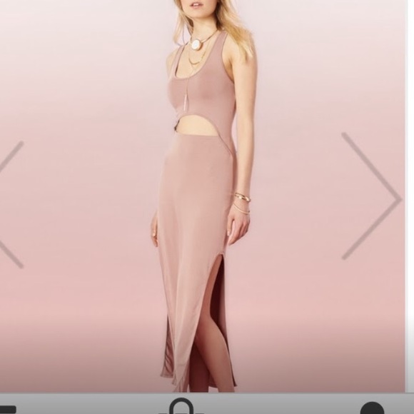 Midi rose coloured dress - Picture 2 of 2